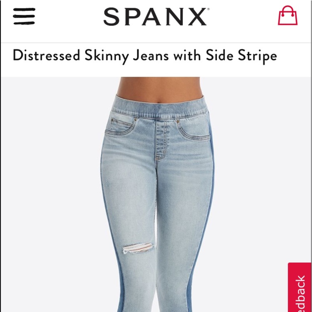 SPANX distressed skinny Jeans